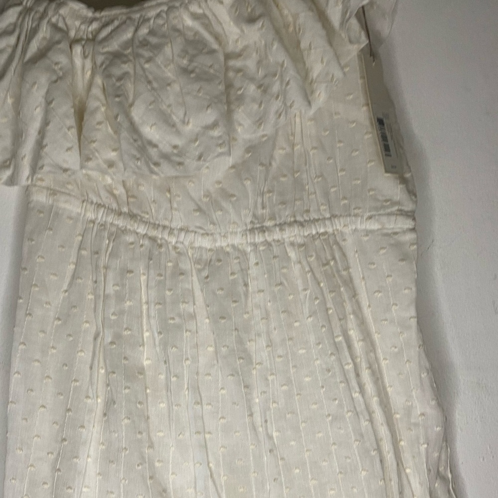 Rebecca Taylor White dress Asymmetrical Ruffled Sundress mini - Picture 13 of 13